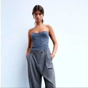 Zara Knit Bustier Top